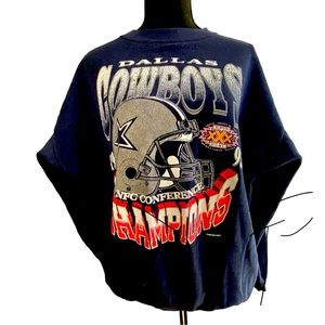 Vintage 1995 Dallas Cowboys NFC Champions Crewneck Sweatshirt